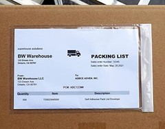 Premium 6”x10” Packing List Envelope, Tailored Size for Letter-size Paper