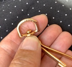 HS climb equipment Germany HS 50 BELT CLIP GLOVE HOLDER GOLD TONE  5 belt clip 