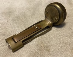 Vintage TRU-NORD Brass Clip On Compass V E Budlong Brainerd, Minn. Works