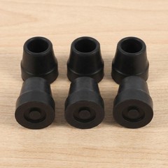 6pcs Quad Cane Replacement Tips -16mm Rubber Walking Stick Bottom Feet –