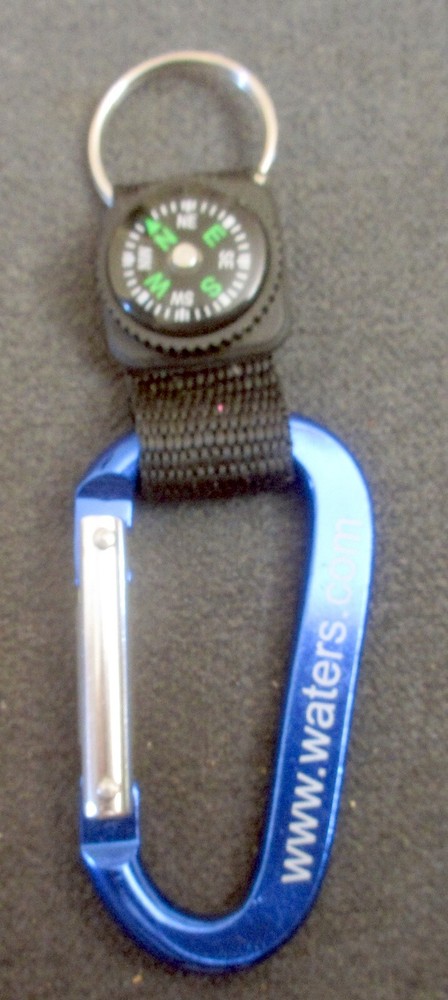 Carabiner w/ Compass Strap, Small Pocket-Sized Waterproof Carabiner – Never Used