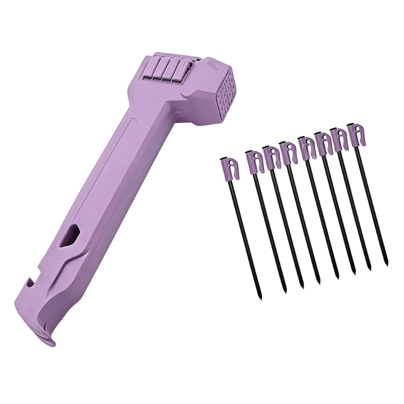 Camping Mallets Tent Peg Mallets with Peg Remover, Multifunctional Tent Mallets