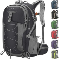 Durable Aluminum Trekking Poles Adjustable 26-54 inch W/ Backpack Waterproof 40L