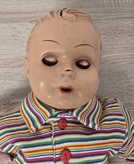 Old Celluloid Celluloid Doll Steiner Doll 50cm Sleep Eyes Collectors Vintage