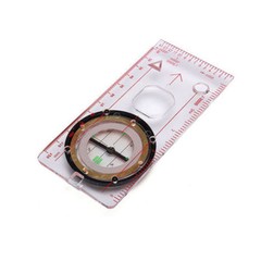 Camping Boating Orienteering Map Ruler Compass Magnifying Scale Scout Hiking