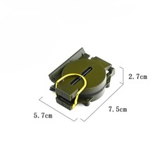 Outdoor Survival Compass Mountaineering Camping Plastic Military Green Flip-top