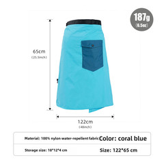 Outdoor Rain Skirt Nylon Waterproof for Hiking For Mountaineering Fishing