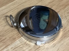 Flip Lid Compass Pendant – 1 3/4″