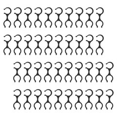 40 Pcs Trekking Pole Fastener Plastic Pole Clips Walking Stick Clamp Holder