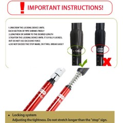 2X Trekking Poles Nordic Walking Sticks Adjustable Anti-shock Hiking Alpenstock