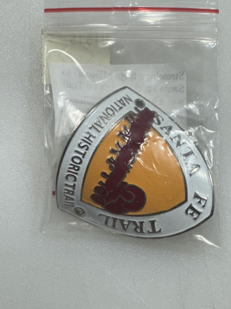 Vintage Santa Fe Trail Hiking Staff Medallion • National Historic Trail • 1997