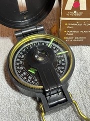 Vtg. Lensatic Engineers Compass #342 with Original Box, Clean