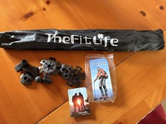 The Fit Life Hiking/Trekking/Walking Sticks | Red Aluminum Adjustable Poles