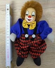 Artist doll porcelain doll clown 22 cm collector rarity Vintage