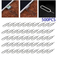 500 Pcs SIM Card Tray Ejector Pin Tools for Use with Mobile Phones Tablets