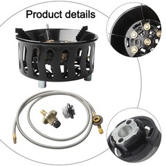 Camping Stove Gas Burner 19800W Portable Stainless Steel Foldable Design