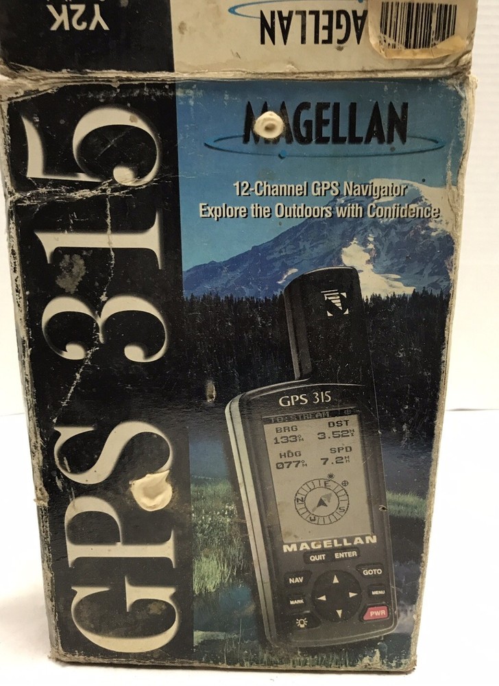 MAGELLAN 315 Portable GPS Navigator Boating Fishing Hunting Hiking With Box