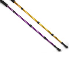 Hiking Stick 110 Cm 4 Section Aluminum Alloy Walking Trekking Poles