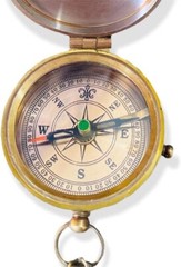 Be strong and courageous Antique Brass Compass Best Gift for any occasion