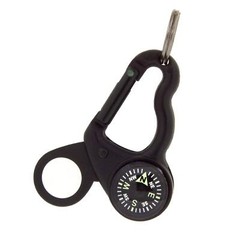 Magnicomp Compass/magnifier Carabiner | Carabiner With Luminous Compass And Fold