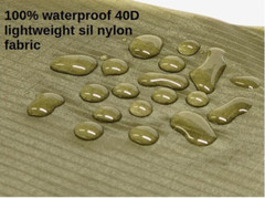 Lightweight 3-pk OD Green 40D Ripstop Waterproof Sil-Nylon Stuffsacks COMBO