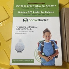 Pocket Finder Outdoor GPS Tracker for Children, Seniors, Pets – White
