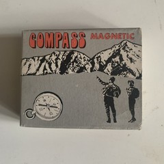 Vintage Compass Pocket Made In Taiwan Edge Mark Magnetic Endangered Skill Set