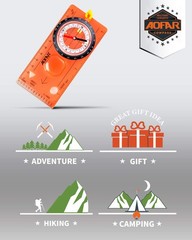 Orienteering Compass Af5c For Hiking Boy Scout Compass For Kids Professional Fie