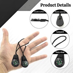 110 Pcs Mini Survival Compass Outdoor Camping Hiking Pocket Compass Mini Comp…