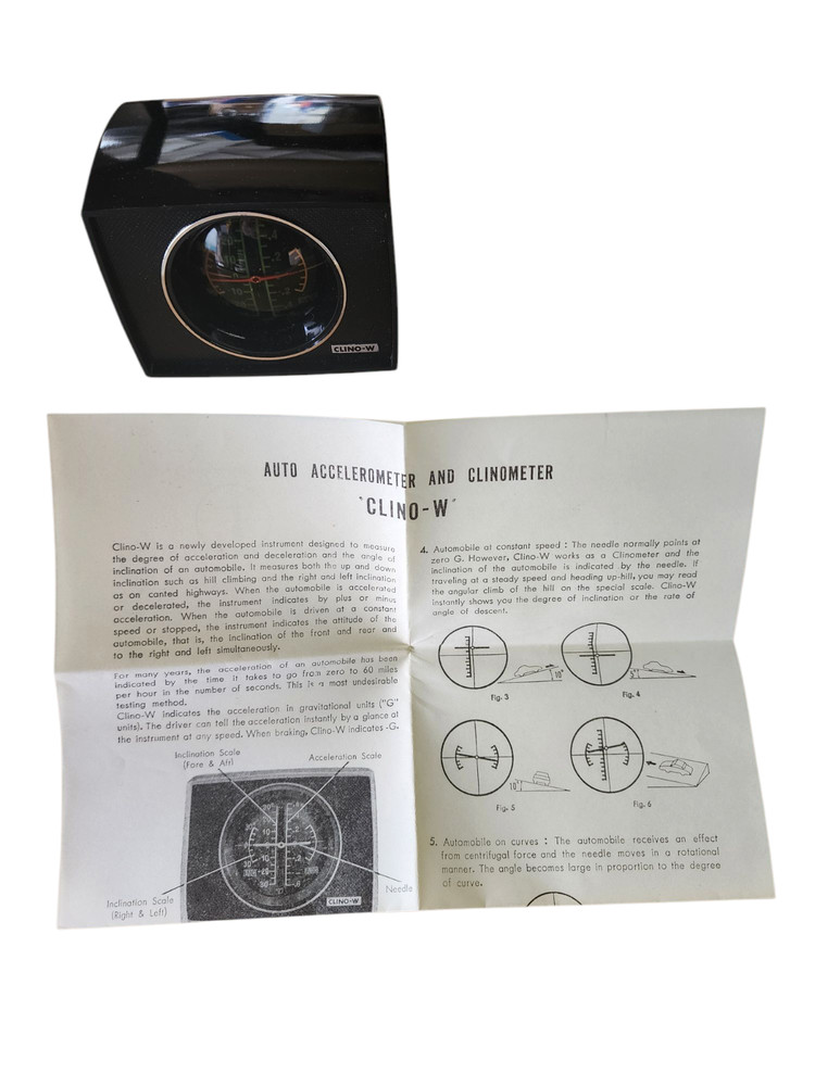 Vintage Clinometer Accelerometer Auto Clino-W – Made in Japan – NOS in box