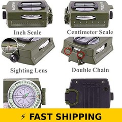 FAROPS Military Lensatic Sighting Compass – Army Green