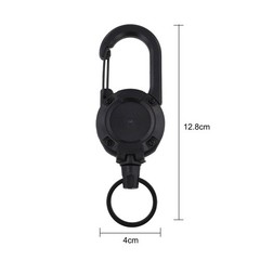 60cm Steel Cable Keychain with User Friendly Spring Hook Great for Daily Use