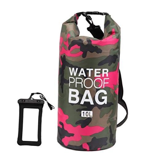 Waterproof Dry Bag 2L//10L/1/20L/30L, Roll Top Sack Keeps Gear Dry 5L Rose red