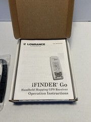 LOWRANCE I FINDER GO2 HANDHELD GPS Personal Mapping GPS 16 channel Red w/box
