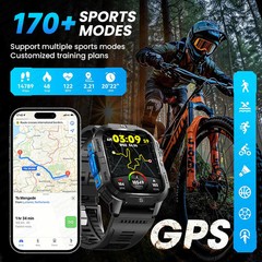 2026New GPS Outdoor Smart Watch Men Women Compass Altimeter Barometer Waterproof