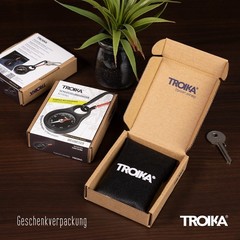 Troika Wegweiser, Item COS10/BK Pocket Compass with Carabiner Black