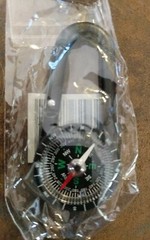 Caribiner Keychain Black Compass – NIB