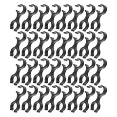 40Pcs Hiking Pole Clips Lightweight Plastic Buckle Quick Adjust Double Rod Clamp