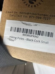 Hiker Hunter Premium Foldable Hiking Poles Small 100-120 cm Black