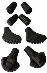 A ALAFEN Replacement Rubber Tips Set for Trekking Pole Walking Hiking A-Mix