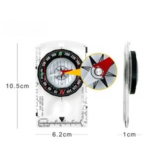 10.5cm for acrylic Map Scale with For COMPASS Support for Outdoor Navigation