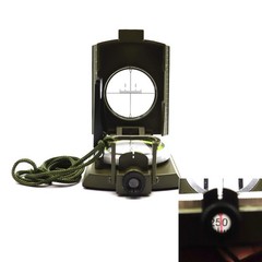 DETUCK Military Compass Metal Lensatic with Inclinometer, Night…
