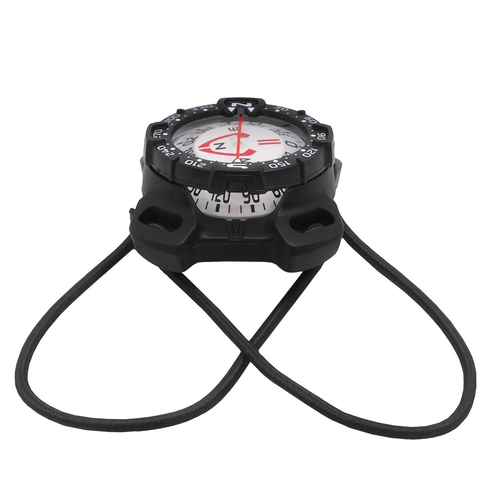 Bungee Mount Compass – Glow in the Dark, Waterproof Dive Compass – Scuba Comp…