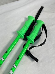 Set of 2 – Leki Rider Junior Kids Black / Green Color Walking Sticks / Trekking