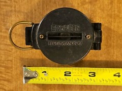 Engineer Lensatic Directional Compass 2″ Made in Taiwan Vintage Neat History
