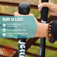 jetti Weighted Walking Stick XL Black
