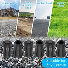 Nordic Walking Poles Rubber Bumpers 4 Pack, Rubber Bumpers for Hiking Poles, Wall…