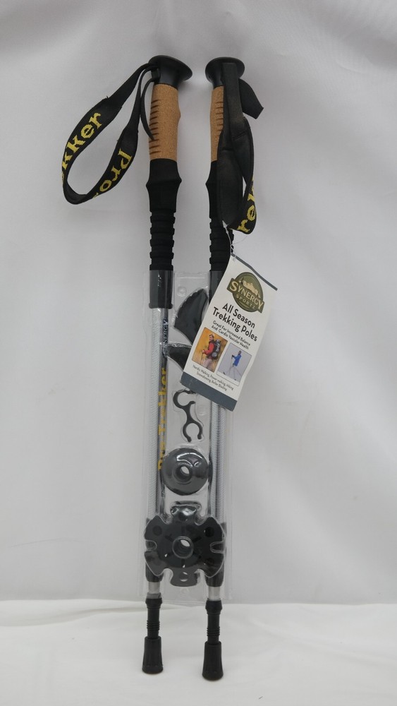 All Season Trekking Poles by Synergy Sportz Adjustable from 65 to 135cm JR