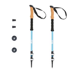 Ozark Trail Lightweight Carbon Fiber Adjustable Quick Lock Trekking Poles,2 Pack