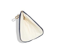 Padded 11.3 oz Cotton Canvas Sunglasses Case – Soft Knit Lining, Rose Gold Navy